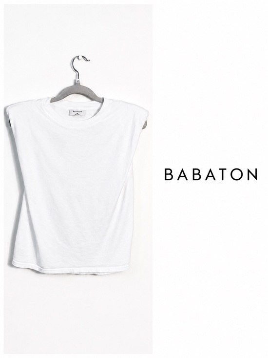 Babaton Tops - Babaton White Sleeveless Top XS